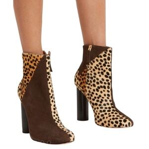 Ulla Johnson Carin Patchwork Ponyhair Suede Leather Ankle Booties Women’s 39